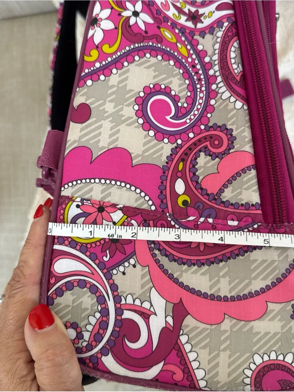 Vera Bradley Childs Rolling Backpack Very Berry Paisley Backpack travel school